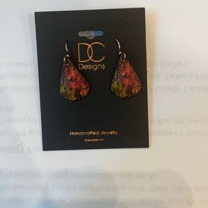 Handcrafted flower earrings-6